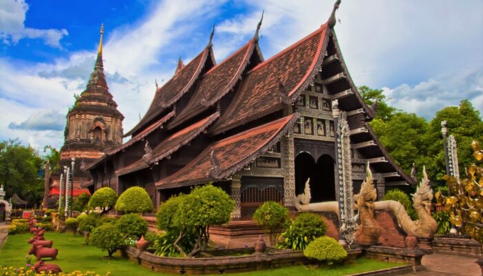 Lanna Tempel Wat Lok Molee in Chiang Mai